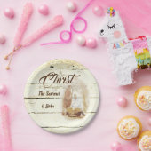 Christus der Erlöser ist geboren Pappteller (Party)