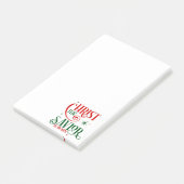 Christus der Erlöser ist Geboren Post-it Klebezettel (angewinkelt)