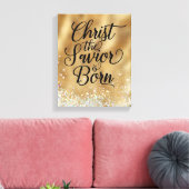 Christus der Erlöser ist geboren Weihnachten Leinwanddruck (Insitu (Wohnzimmer))