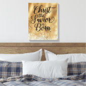 Christus der Erlöser ist geboren Weihnachten Leinwanddruck (Insitu (Schlafzimmer))