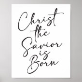 Christus der Erlöser ist Geborene Weihnachtskunst Poster (Vorne)