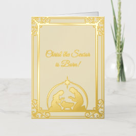 Christus der Erlöser ist Geborener Goldener Fossil