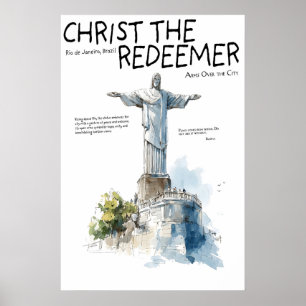 Christus der Erlöser Poster  Rio de Janeiro Brasil