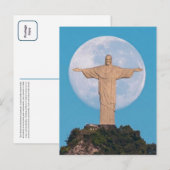 Christus der Erlöser Postkarte (Vorne/Hinten)