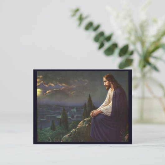 Christus der Erlöser Postkarte (Stehend Vorderseite)