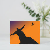 Christus der Erlöser Postkarte (Stehend Vorderseite)