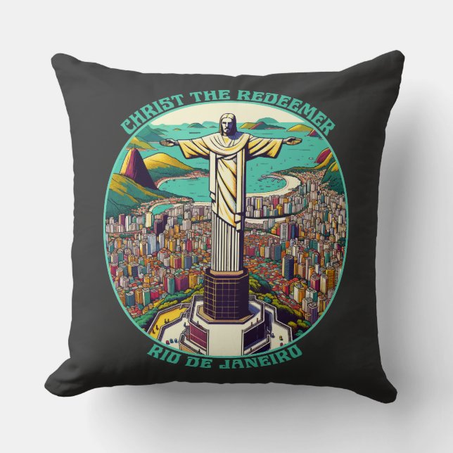 Christus der Erlöser, Rio de Janeiro Kissen (Vorderseite)