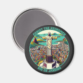 Christus der Erlöser, Rio de Janeiro Magnet (Vorderseite/Rückseite)