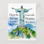 Christus der Erlöser: Wächter der Skyline von Rio Postkarte (Vorderseite)