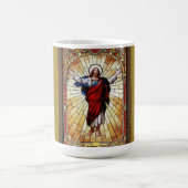 Christus der Erretter auf festem Glas Kaffeetasse (Mittel)