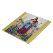 Christus Der gute Hirte Bernard Plockhorst 1878 Fliese (Seite)