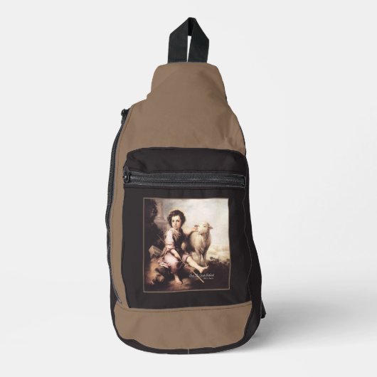 Christus der gute Hirte Crossbody Bag (Vorderseite)