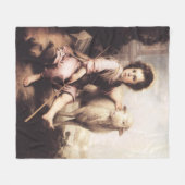 Christus der gute Hirte Fleecedecke (Vorderseite (Horizontal))