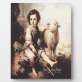 Christus der gute Hirte Fotoplatte (Vorderseite)