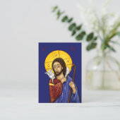 Christus der gute Hirte Icon Karten (extra klein) (Stehend Vorderseite)