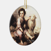 Christus der gute Hirte Keramik Ornament (Rechts)