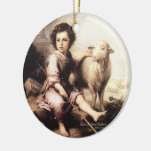 Christus der gute Hirte Keramik Ornament (Links)