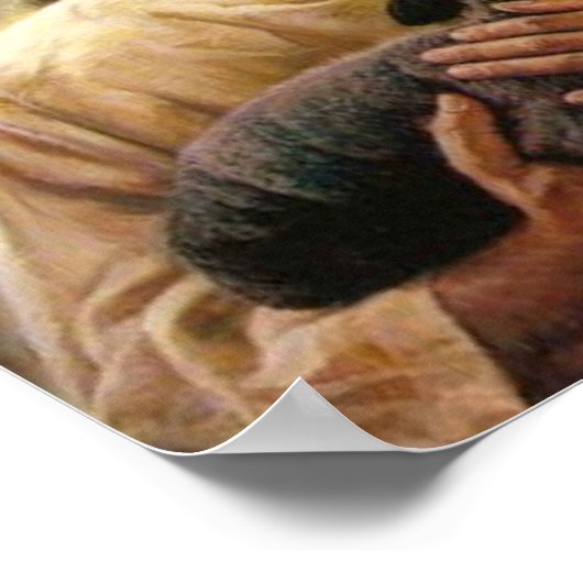 Christus der gute Hirte Poster (Ecke)