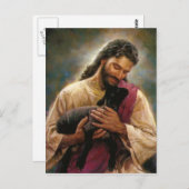 Christus der gute Hirte Postkarte (Vorne/Hinten)