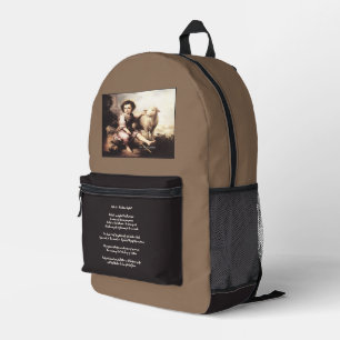 Christus Der gute Hirte Psalm 23 Bedruckter Rucksack