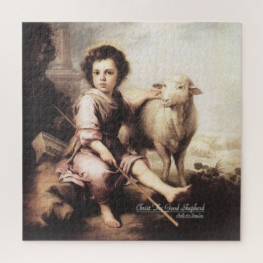 Christus der gute Hirte Puzzle (Vertikal)