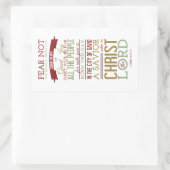 Christus der Herr Rechteckiger Aufkleber (Tasche)