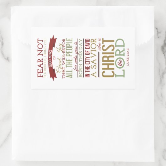 Christus der Herr Rechteckiger Aufkleber (Tasche)