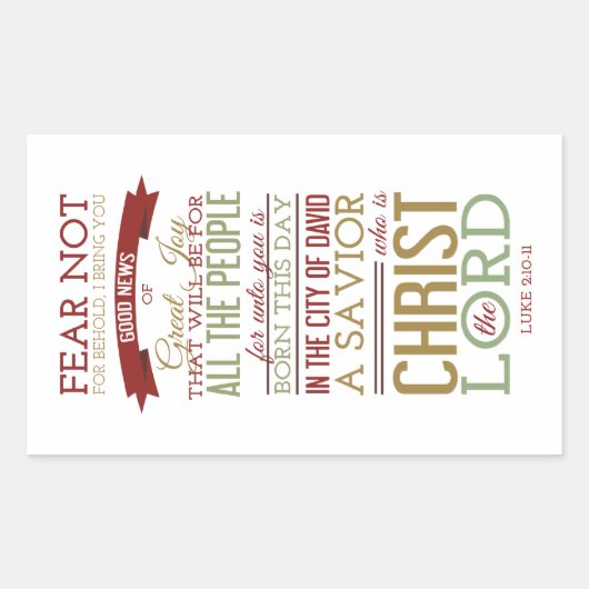 Christus der Herr Rechteckiger Aufkleber (Vorderseite)