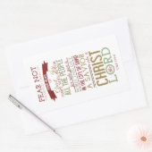 Christus der Herr Rechteckiger Aufkleber (Umschlag)