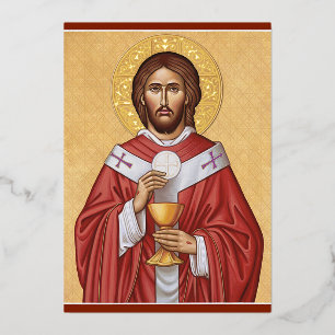 Christus der Hohepriester Folien Feiertagskarte