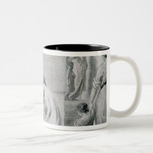 Christus, der kleine Kinder segnet Zweifarbige Tasse