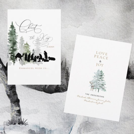 Christus der König ist Geborene Christliche Krippe