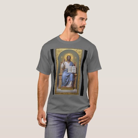 Christus der Lehrer / Alle mächtig T-Shirt (Vorne ganz)