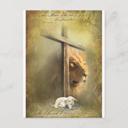 Christus der Löwe von Juda Postkarte (Vorderseite)