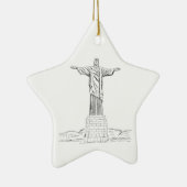Christus der Redeemer Keramik Ornament (Rechts)