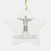 Christus der Redeemer Keramik Ornament (Hinten)