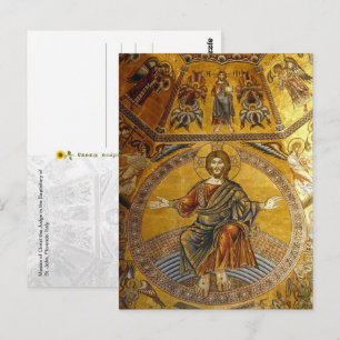 Christus der Richter, Florenz, Italien -  Postkarte