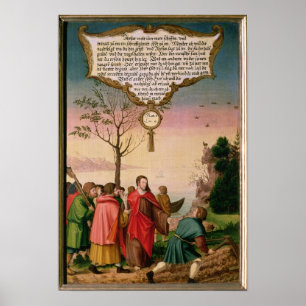 Christus, der seine Schüler unterrichtet Poster