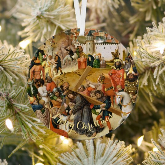 Christus, der Vintage Weihnachtsweihnachtsweihnach Ornament Aus Metall (InSitu)