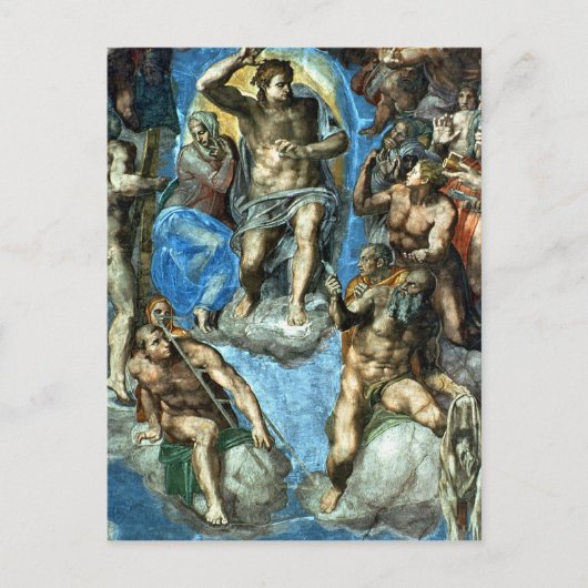 Christus, Detail aus "Das letzte Urteil" Postkarte (Vorderseite)