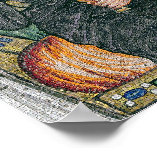 Christus fesselte sich mit den Engeln Poster (Ecke)