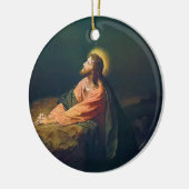 Christus Gebet im Garten Keramik Ornament (Links)
