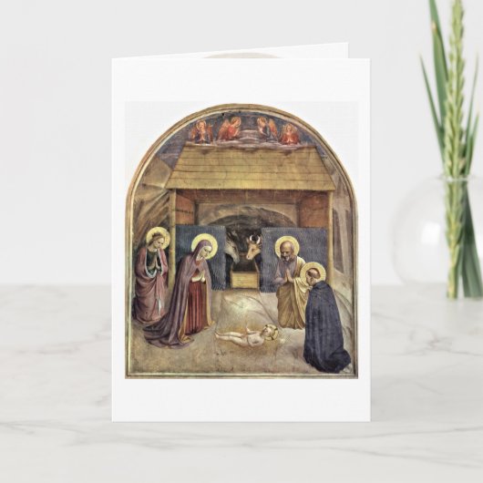 Christus Geburt durch Fra Angelico Karte (Vorderseite)