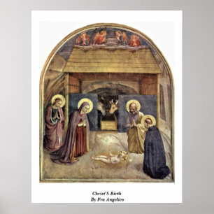 Christus Geburt durch Fra Angelico Poster
