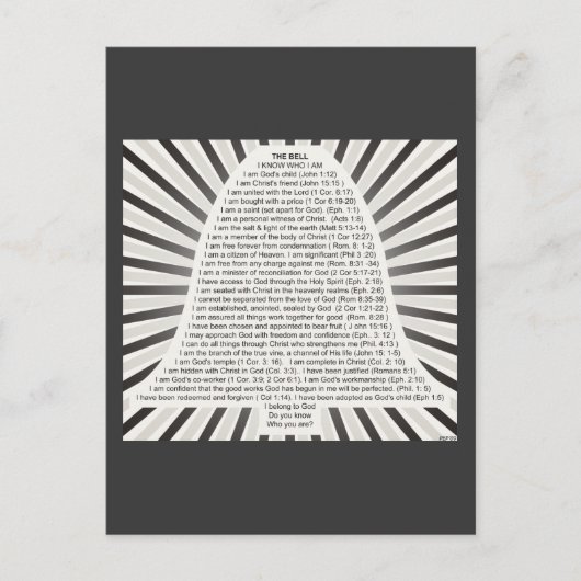 Christus Glocke Postkarte (Vorderseite)