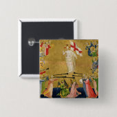 Christus glorifizierte im Gericht von Himmel, Button (Vorne & Hinten)