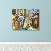 Christus Healing the Blind Leinwanddruck (Insitu (Holzboden))
