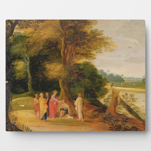 Christus Healing the Blind Man Fotoplatte (Vorderseite)