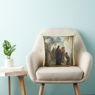 Christus Healing the Blind Man Kissen