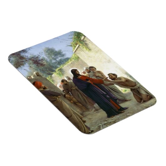 Christus Healing the Blind Man Magnet (Rechte Seite)